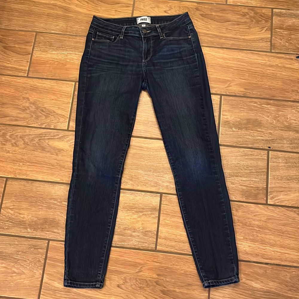 Paige Skinny Jeans Dark Blue 28 - Picture 4 of 10